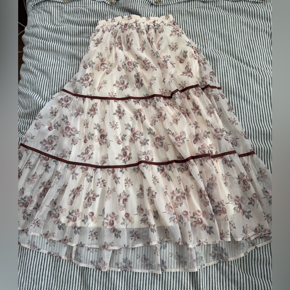 Bohme Inara Floral Midi Skirt - Picture 2 of 5